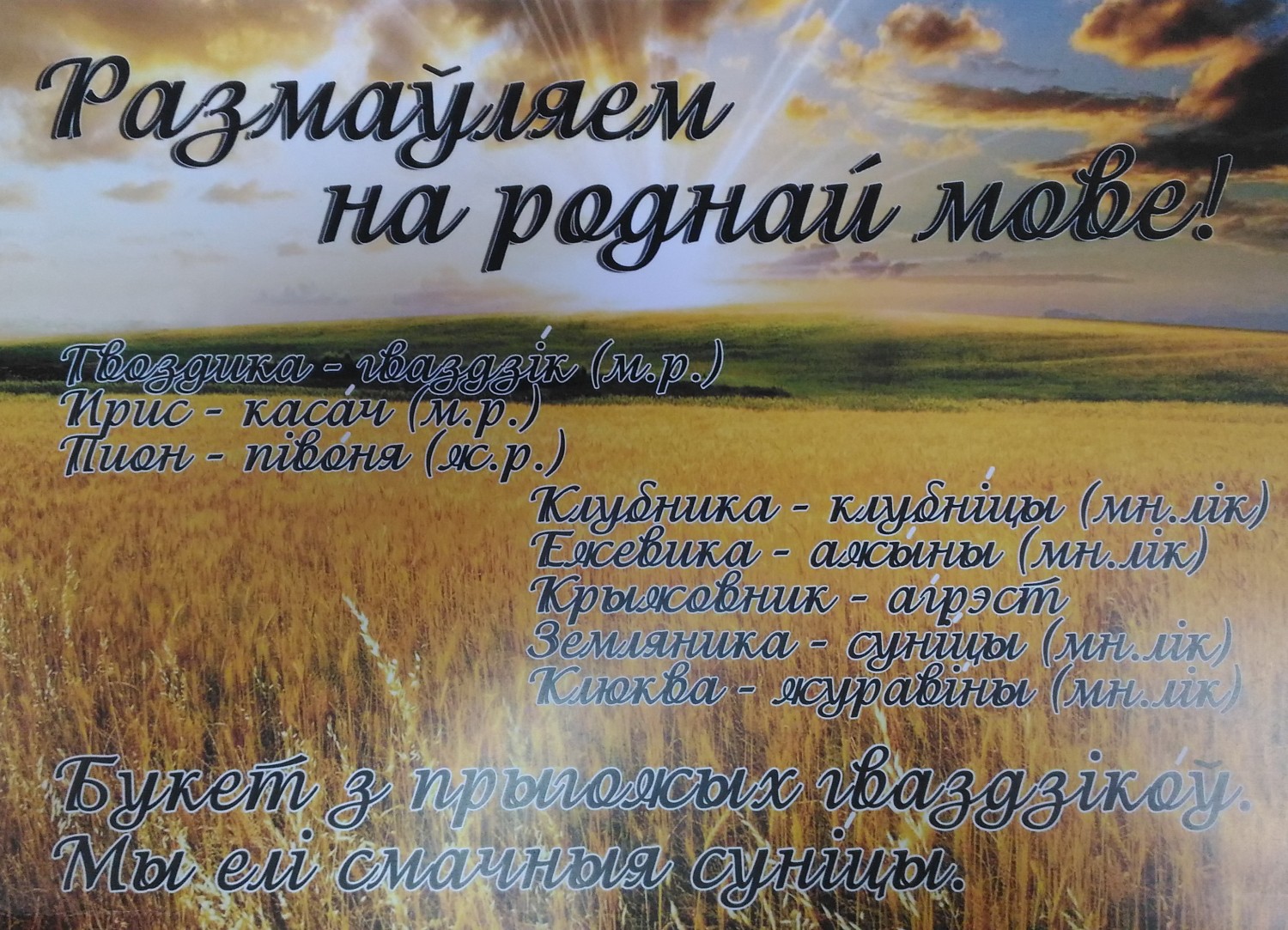 белорусский язык все члены сказа фото 94